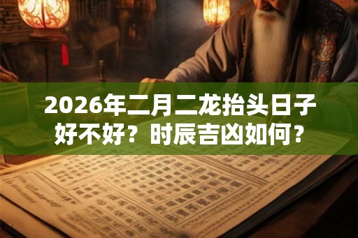 2026年二月二龙抬头日子好不好？时辰吉凶如何？