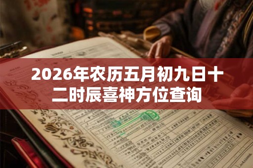 2026年农历五月初九日十二时辰喜神方位查询