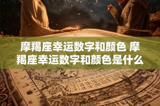 摩羯座幸运数字和颜色 摩羯座幸运数字和颜色是什么