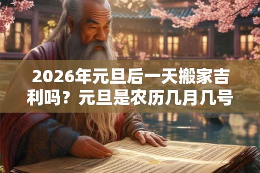 2026年元旦后一天搬家吉利吗？元旦是农历几月几号？