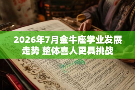 2026年7月金牛座学业发展走势 整体喜人更具挑战