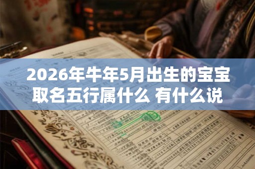 2026年牛年5月出生的宝宝取名五行属什么 有什么说法