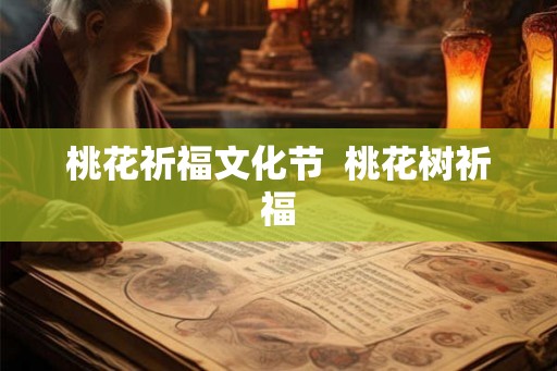 桃花祈福文化节  桃花树祈福