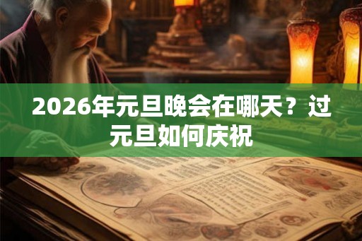2026年元旦晚会在哪天？过元旦如何庆祝
