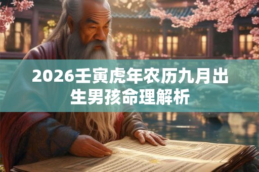 2026壬寅虎年农历九月出生男孩命理解析 2026壬寅虎年农历九月出生男孩命理解析