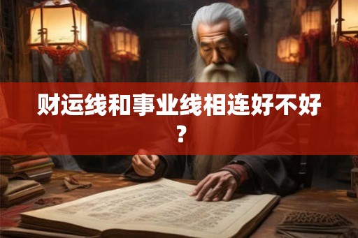 财运线和事业线相连好不好？
