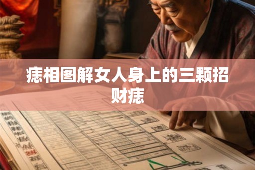 痣相图解女人身上的三颗招财痣