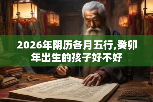 2026年阴历各月五行,癸卯年出生的孩子好不好