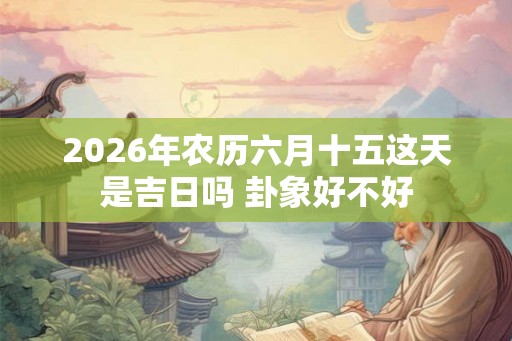 2026年农历六月十五这天是吉日吗 卦象好不好 2026年农历六月十五这天是吉日吗 卦象好不好