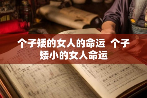 个子矮的女人的命运  个子矮小的女人命运