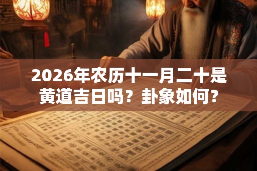 2026年农历十一月二十是黄道吉日吗？卦象如何？