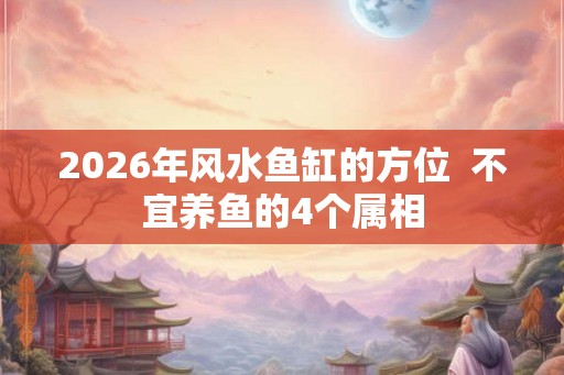 2026年风水鱼缸的方位  不宜养鱼的4个属相