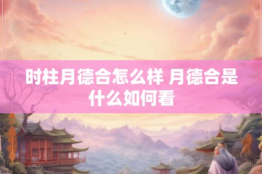 时柱月德合怎么样 月德合是什么如何看