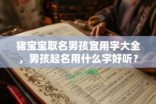 猪宝宝取名男孩宜用字大全,男孩起名用什么字好听? 猪宝宝取名男孩宜用字大全,男孩起名用什么字好听?