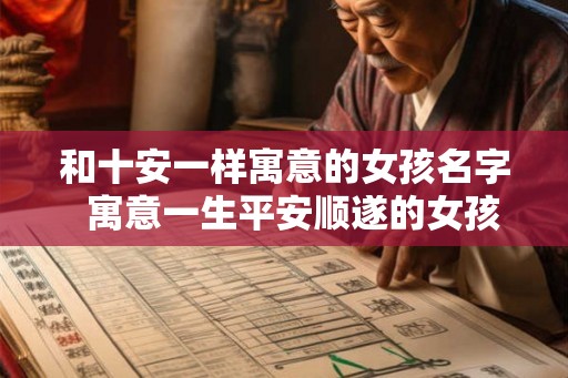 和十安一样寓意的女孩名字 寓意一生平安顺遂的女孩名字 和十安一样寓意的女孩名字 寓意一生平安顺遂的女孩名字