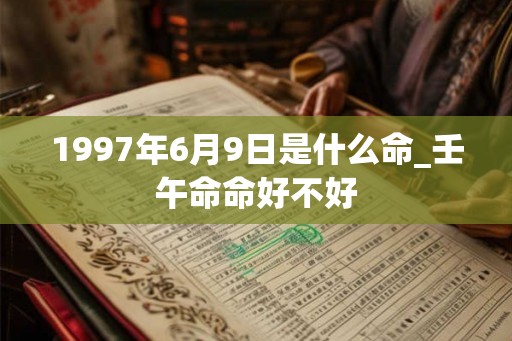 1997年6月9日是什么命_壬午命命好不好