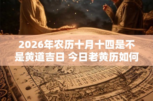 2026年农历十月十四是不是黄道吉日 今日老黄历如何