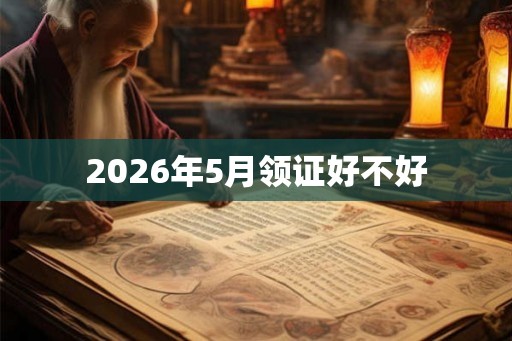 2026年5月领证好不好