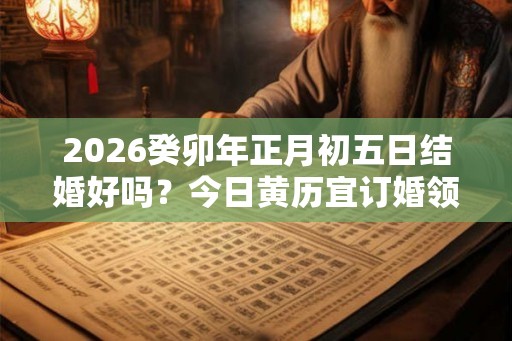 2026癸卯年正月初五日结婚好吗？今日黄历宜订婚领证吗？