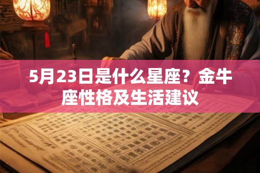 5月23日是什么星座?金牛座性格及生活建议 5月23日是什么星座?金牛座性格及生活建议