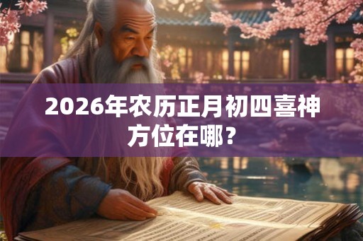 2026年农历正月初四喜神方位在哪？