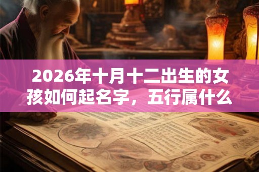 2026年十月十二出生的女孩如何起名字，五行属什么