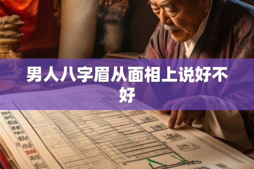 男人八字眉从面相上说好不好 男人八字眉从面相上说好不好