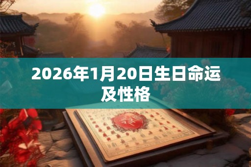 2026年1月20日生日命运及性格 2026年1月20日生日命运及性格