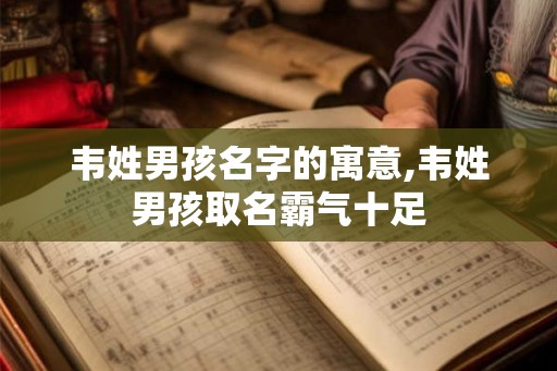 韦姓男孩名字的寓意,韦姓男孩取名霸气十足 韦姓男孩名字的寓意,韦姓男孩取名霸气十足