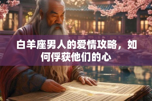 白羊座男人的爱情攻略,如何俘获他们的心 白羊座男人的爱情攻略,如何俘获他们的心