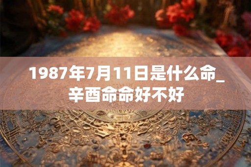 1987年7月11日是什么命_辛酉命命好不好 1987年7月11日是什么命_辛酉命命好不好