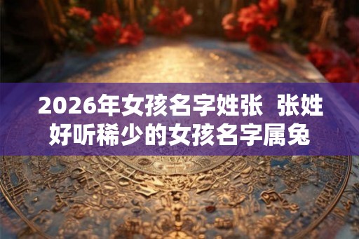 2026年女孩名字姓张  张姓好听稀少的女孩名字属兔