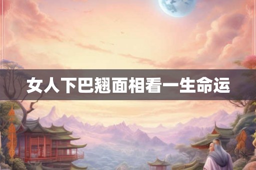 女人下巴翘面相看一生命运