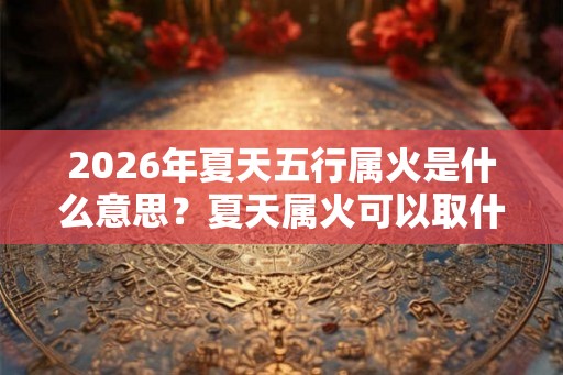2026年夏天五行属火是什么意思？夏天属火可以取什么属性的名字？