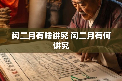 闰二月有啥讲究 闰二月有何讲究