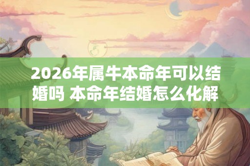 2026年属牛本命年可以结婚吗 本命年结婚怎么化解