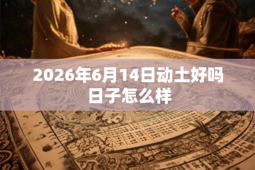 2026年6月14日动土好吗 日子怎么样