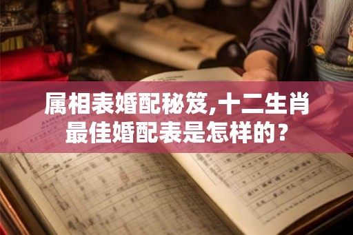 属相表婚配秘笈,十二生肖最佳婚配表是怎样的？