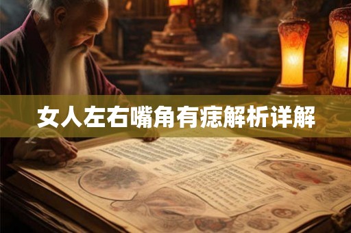 女人左右嘴角有痣解析详解