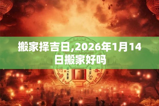 搬家择吉日,2026年1月14日搬家好吗