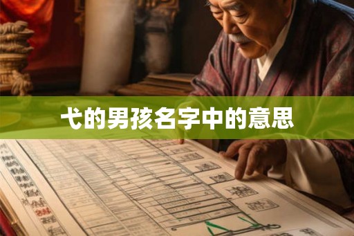 弋的男孩名字中的意思