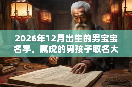 2026年12月出生的男宝宝名字，属虎的男孩子取名大全