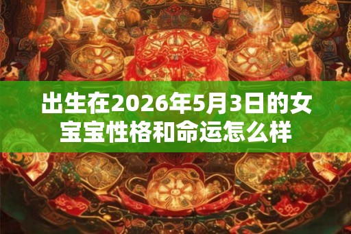 出生在2026年5月3日的女宝宝性格和命运怎么样