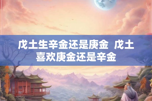 戊土生辛金还是庚金  戊土喜欢庚金还是辛金