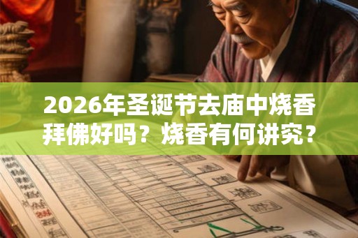 2026年圣诞节去庙中烧香拜佛好吗？烧香有何讲究？