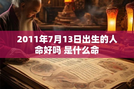 2011年7月13日出生的人命好吗 是什么命