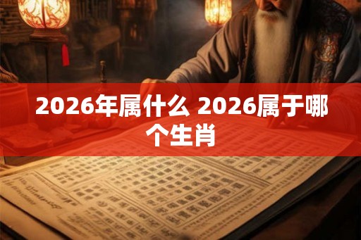 2026年属什么 2026属于哪个生肖