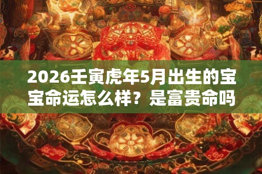 2026壬寅虎年5月出生的宝宝命运怎么样?是富贵命吗? 2026壬寅虎年5月出生的宝宝命运怎么样?是富贵命吗?