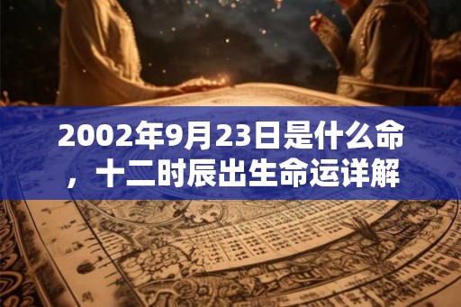 2002年9月23日是什么命，十二时辰出生命运详解