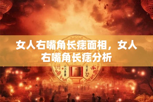 女人右嘴角长痣面相，女人右嘴角长痣分析
